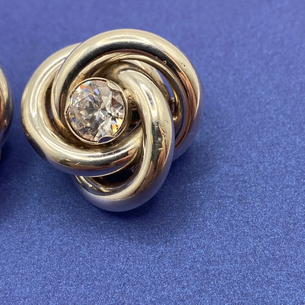Vintage‎ unoaerre sterling earring clip on
